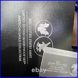 US Mint Limited Edition 2021 Silver Proof Set American Eagle Collection (21RCN)