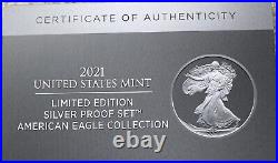 US Mint Limited Edition 2021 Silver Proof Set American Eagle Collection (21RCN)