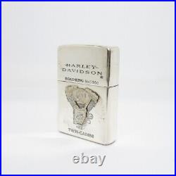 Used Harley-Davidson Zippo Big Eagle With Die-Cast Ashtray No. 0160 Silver