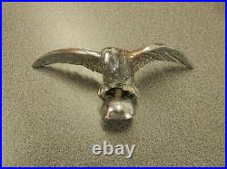 VINTAGE DESMO EAGLE ON A BALL CAR MASCOT REF file cab