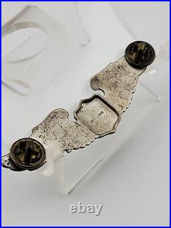 VINTAGE Sterling Silver. 925 WWII Era USAF Pilot Military Wings Eagle Pin. 3 In
