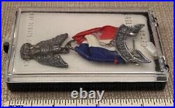 Vintage 1960s EAGLE SCOUT Boy Scouts of America Sterling Silver MEDAL & CASE BSA