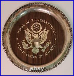 Vintage Oneida Silver American Eagle United States House Of Representatives tray