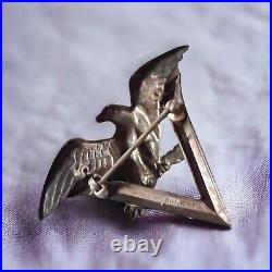 Vintage Sterling Silver WWII US V FOR VICTORY Sweetheart Pin American Eagle