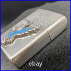 ZIPPO Eagle Turquoise Silver Plate April 1992 Limited Edition