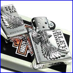 ZIPPO Harley Davidson Eagle Metal Falcon Silver Sculpture Cool