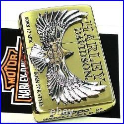 ZIPPO Harley Davidson Gold Silver Eagle Falcon Silver Metal Sculpture