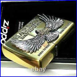 ZIPPO Harley Davidson Gold Silver Eagle Falcon Silver Metal Sculpture