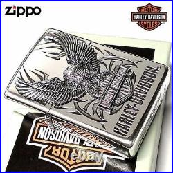 ZIPPO Lighter Harley Davidson Zippo Silver Big Metal Eagle