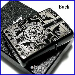 Zippo Armor Case Indian Spirit Eagle Ion Black Onyx Howlite Silver Metal Lighter