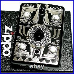 Zippo Armor Case Indian Spirit Eagle Ion Black Onyx Howlite Silver Metal Lighter