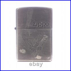 Zippo D XIII 1997 Oil Lighter Eagle Eagle Logo Silver Color Smoking Tool AQ