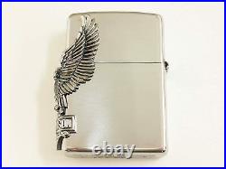 Zippo Harley Davidson HDP-04 Eagle Side Metal Silver Lighter Japan Limited Model