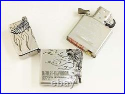 Zippo Harley Davidson HDP-04 Eagle Side Metal Silver Lighter Japan Limited Model