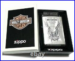 Zippo Harley Davidson HDP-10 Silver Metal Bald Eagle Lighter Japan Limited Model