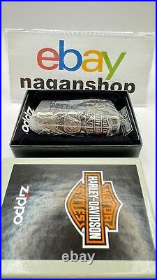 Zippo Harley Davidson HDP-28 Eagle 3 Sides Metal Silver Lighter Limited Japan