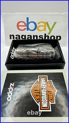 Zippo Harley Davidson HDP-28 Eagle 3 Sides Metal Silver Lighter Limited Japan