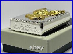 Zippo Harley Davidson Japan Limited Big Gold Eagle Metal Silver Plating HDP-21