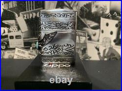 Zippo Lighter Indian Spirit Eagle Natural Stone Silver Japan New