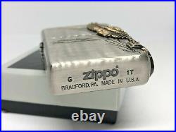 Zippo Oil Lighter Harley Davidson HDP-66 Bald Eagle Silver Metal Brass Japan New